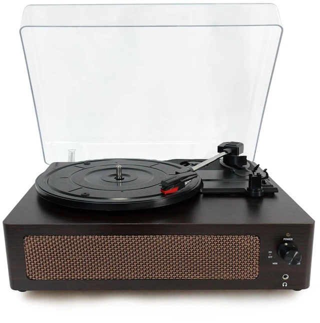 Main image of Bluetooth Vinyl Record Player,3-Speed Turntable with Stereo Built-in 2 Speaker,Vintage Phonograph Record Player