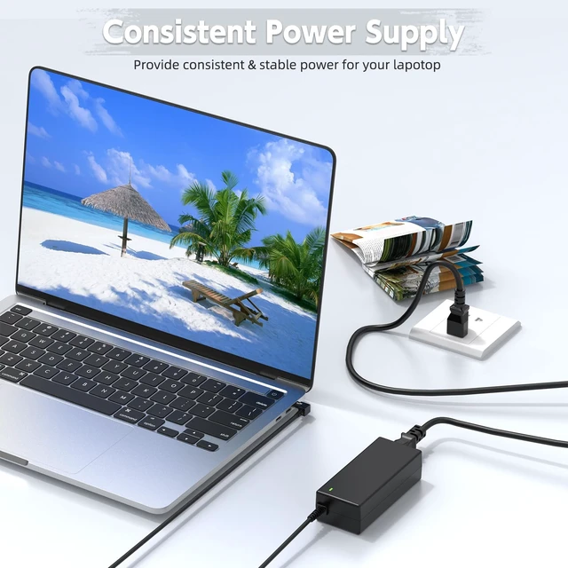 Alt view image 5 of 7 - 65W Laptop Charger Compatible with Toshiba Satellite C55 C55D C655 C855 C855D L55 L745 L655 L755 P755 S55 S55T A105 A215 A505 A665; PA3822U-1ACA, PA3917U-1ACA, PA5177U-1ACA, PA5178U-1ACA Power Supply