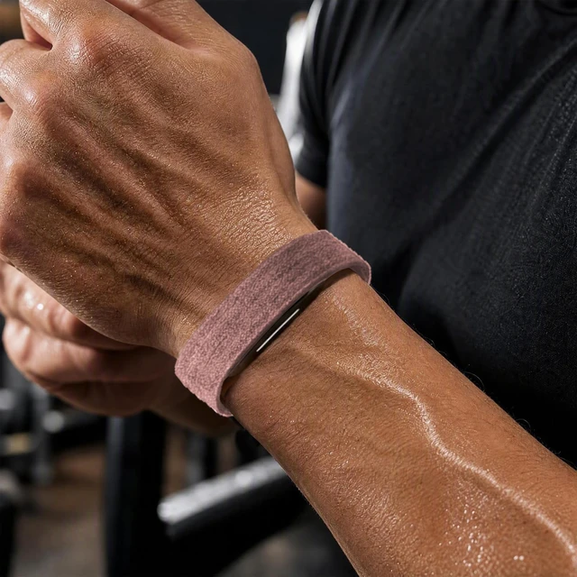 Alt view image 5 of 7 - Nylon Wristband Compatible with Hume Band 2.0 Soft Breathable Hook-and-Loop Adjustable Sport Replacement Strap for Women Men