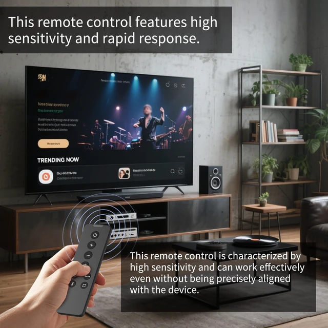 Alt view image 5 of 5 - New Remote Control for Bose Solo 5 10 15 Series II for Bose TV Speaker/ 732522-1110 418775 431974 845194 838309-1100 TV Soundbar Sound System with CR2032 Battery Inside