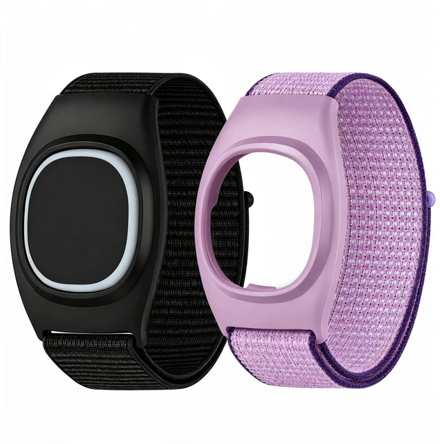 Main image of 2 Pack Nylon Replacement Bands for MagicBand+/Magic Band Plus Accessories Secure Hook-and-Loop Wrist Straps with Integrated Module Holder, Soft Breathable for Disney-Magic Band Plus