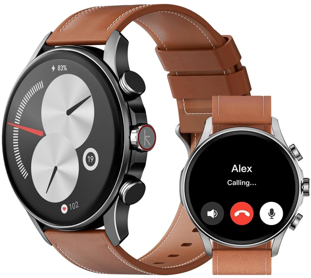Main image of Smart Watch for Men Women, Compatible with Android & iPhone, 1.43" AMOLED Screen Fitness Tracker with Answer/Make Calls, IP68 Waterproof Heart Rate/Sleep/SpO2 Monitor, 100+ Sports Modes