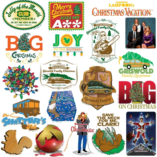 Alt view image 3 of 6 - National Lampoons Christmas Vacation 200 Sticker Pack Waterproof Vinyl Officially Licensed Christmas Vacation Stickers Great for Water Bottles, Skateboards, Luggage, Laptops, Bumpers & Cars