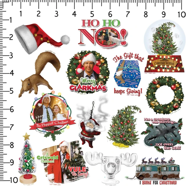 Alt view image 2 of 6 - National Lampoons Christmas Vacation 200 Sticker Pack Waterproof Vinyl Officially Licensed Christmas Vacation Stickers Great for Water Bottles, Skateboards, Luggage, Laptops, Bumpers & Cars