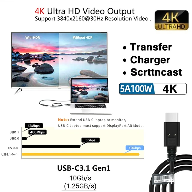 Alt view image 2 of 7 - Video Cable BN39-02627A for SamsungTV Neo QLED 8K SmartTV Model QN95A, QN700A, QN800A, QN900A, 1FT(30CM), Black, NOT fit Frame TV