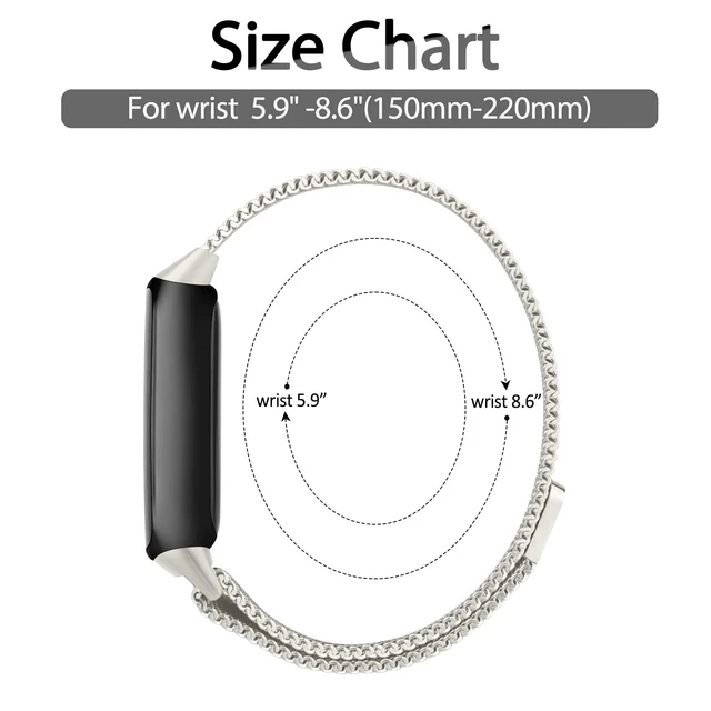 Alt view image 3 of 7 - Mesh Metal Band Compatible with Fitbit Luxe Band, Stainless Steel Adjustable Loop Strap Women Men Replacement Bands for Luxe Health &-Fitness-Tracker
