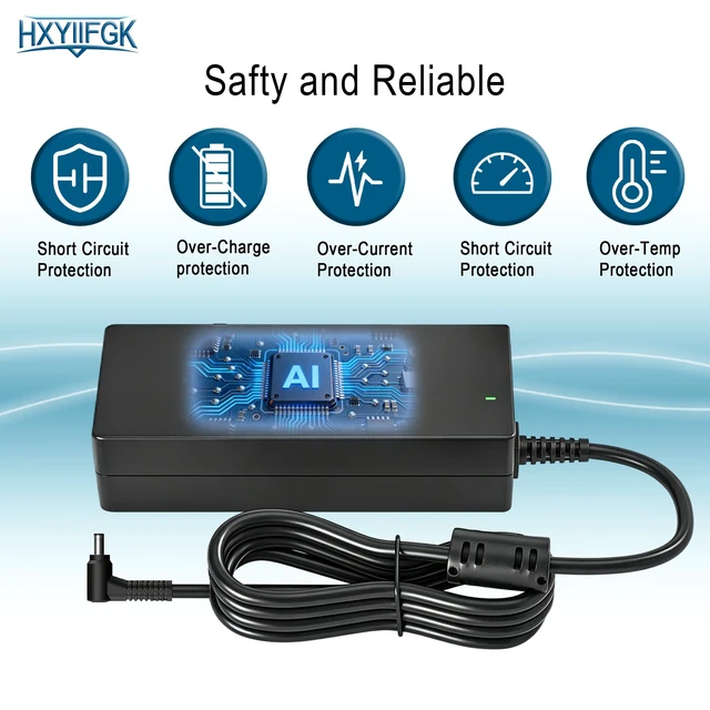 Alt view image 3 of 7 - 110W 15.6V Charger for Panasonic Toughbook CF-33 CF-54 FZ-55 CF-19 Laptops Output 15.6V 7.05A, compatible with CF-53/CF-52R/CF-D1/M1/M2 and part number CF-AA5713A, rugged laptop power supply adapter