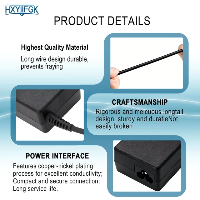 Alt view image 6 of 7 - 110W 15.6V Charger for Panasonic Toughbook CF-33 CF-54 FZ-55 CF-19 Laptops Output 15.6V 7.05A, compatible with CF-53/CF-52R/CF-D1/M1/M2 and part number CF-AA5713A, rugged laptop power supply adapter