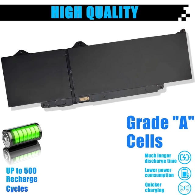 Alt view image 5 of 7 - DR02P Laptop Battery Replacement for Dell Latitude 3340 3440 3540 5340 5350 5440 5540 Latitude 3340 5340 5350 2-in-1 Precision 3480 3580 Series R73TC 2X1V9 GTG7N GRWKG KDM9P 0V042N 09HKT5 54Wh