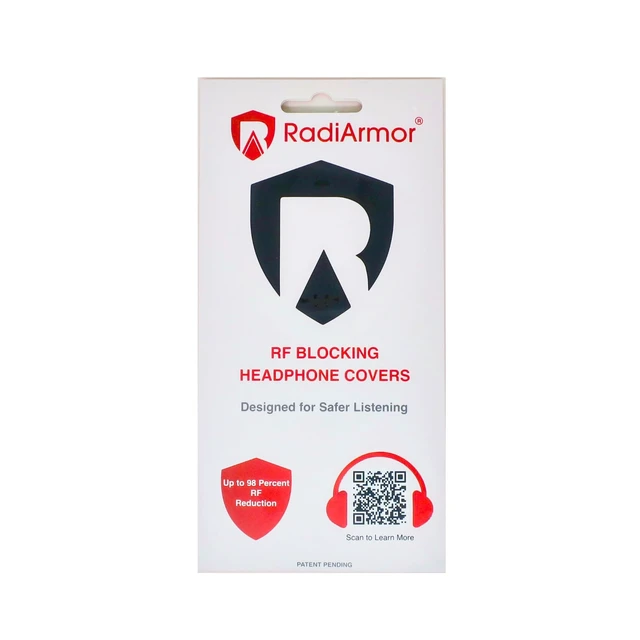 Alt view image 4 of 6 - RF Blocking Headphone Covers Shielding for Over-Ear Wireless Bluetooth Headphones Reduces RF Exposure Between 90-98% (Black, Large)