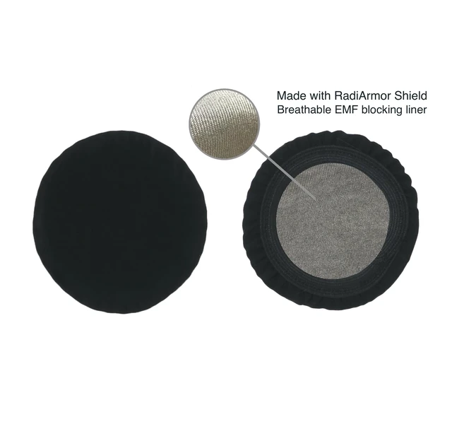 Alt view image 3 of 6 - RF Blocking Headphone Covers Shielding for Over-Ear Wireless Bluetooth Headphones Reduces RF Exposure Between 90-98% (Black, Large)