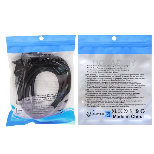 Alt view image 7 of 7 - C13 to C14 Panel Mount Power Cable with Waterproof Cover 10A 250V IEC C13 to C14 Power Extension Cord for Computer, Monitor, PDU (Black, 1 m/3.2ft)