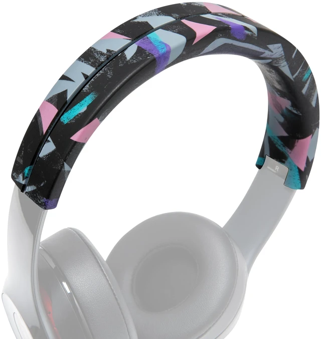Main image of BandZ Solo - Silicone Headband Cover for Beats Solo Headphones Made by Wicked Cushions Fits Solo 4, 2, 3, Pro & HD, Enhanced Comfort & Sweat Protection 90's Black