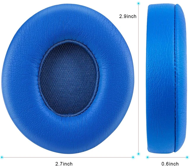 Alt view image 5 of 6 - Professional Replacement Ear Pads for Beats Solo 2 & Solo 3 Wireless On-Ear Headphone/Soft Protein Leather/Noise Isolation Memory Foam/Strong Adhesive Tape/Cloud Like Comfort/Extra Durable