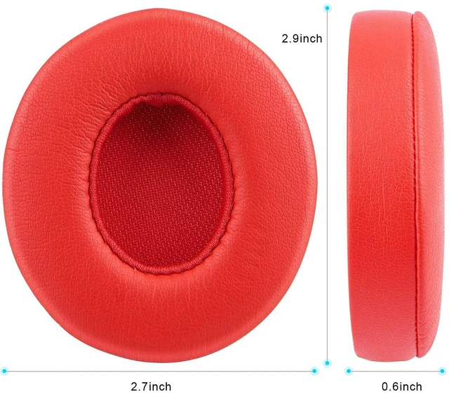 Alt view image 5 of 6 - Professional Replacement Ear Pads for Beats Solo 2 & Solo 3 Wireless On-Ear Headphone/Soft Protein Leather/Noise Isolation Memory Foam/Strong Adhesive Tape/Cloud Like Comfort/Extra Durable