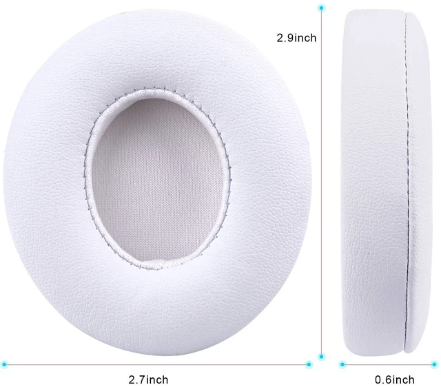 Alt view image 5 of 6 - Professional Replacement Ear Pads for Beats Solo 2 & Solo 3 Wireless On-Ear Headphone/Soft Protein Leather/Noise Isolation Memory Foam/Strong Adhesive Tape/Cloud Like Comfort/Extra Durable