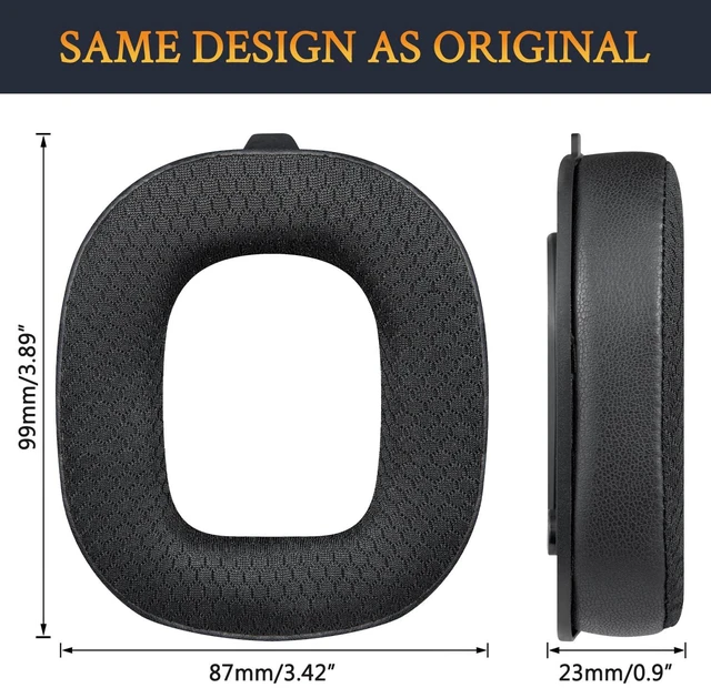 Alt view image 6 of 6 - Mesh Earpads for Astro A50 Gen3 - Black Not Fit A50 Gen 1/2/4