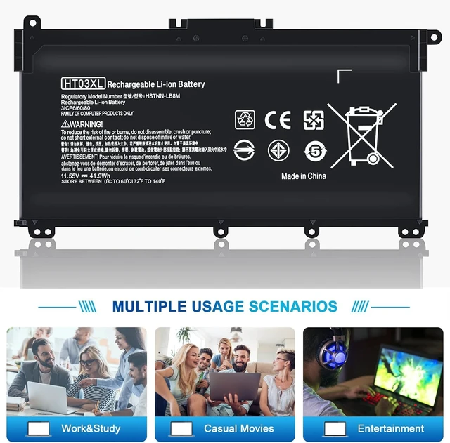 Alt view image 7 of 7 - HTO3XL Laptop L11119-855 HT03XL Battery Compatible with HP Pavilion 14 15 17 15-CS 15-DA 15-DB Series 15-DA0012DX 14-CE0068ST 15-CS3073CL 15-CS3153CL 15-CS2064ST 15-DA0014DX HT03041XL