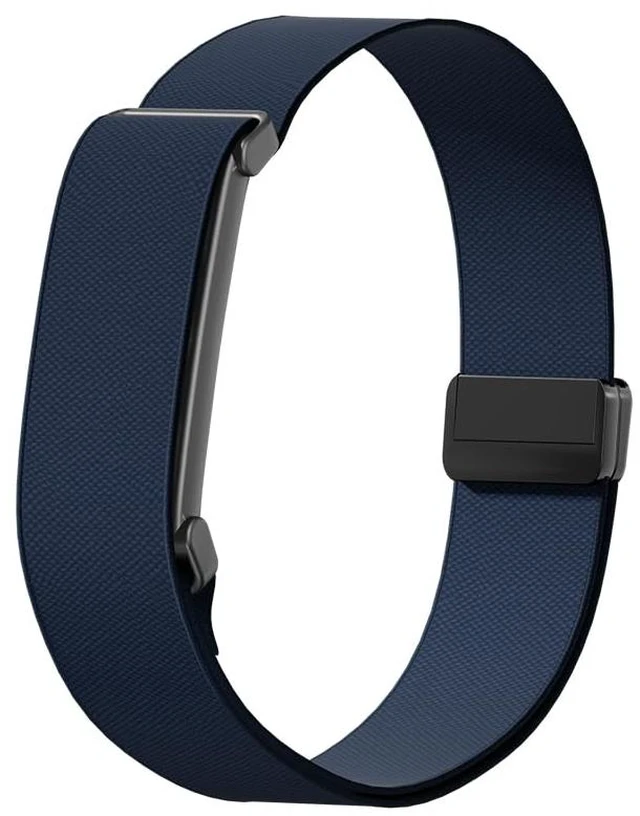 Main image of Nylon Bicep Bands Compatible with Google Fitbit Air, Dark Blue 9.84"15.75" with Stretch Nylon, Magnetic Buckle and Breathable Comfort for a Secure Upper Arm Fit, Integrated Metal Frame