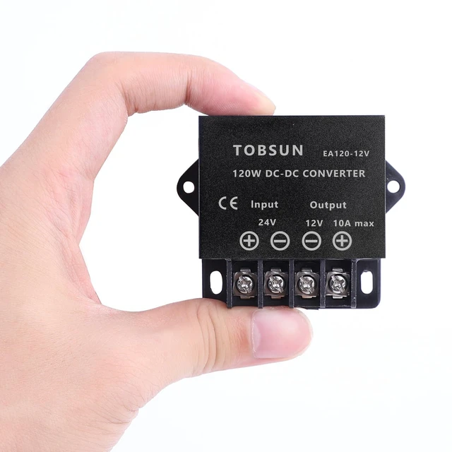 Alt view image 5 of 7 - 2 Pack DC 24V to 12V 10A 120W Step Down Buck Converter Voltage Regulator Reducer Power Converter Mini Module 12V Transformer