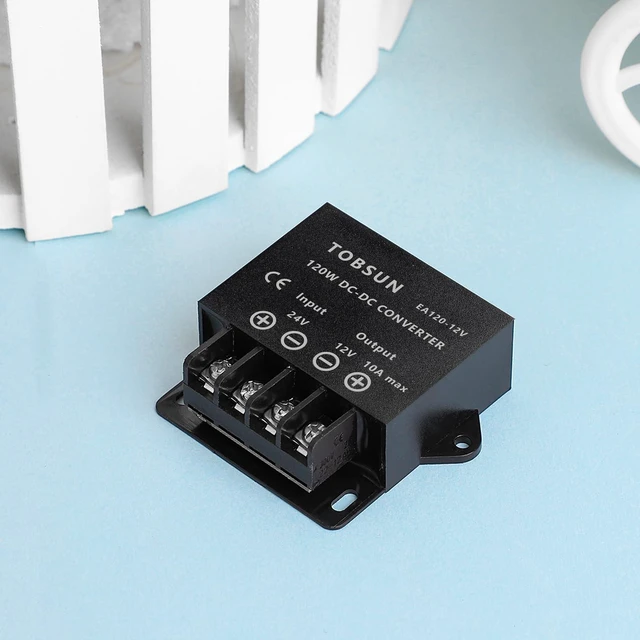 Alt view image 6 of 7 - 2 Pack DC 24V to 12V 10A 120W Step Down Buck Converter Voltage Regulator Reducer Power Converter Mini Module 12V Transformer