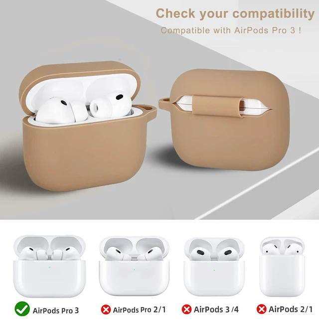 Alt view image 3 of 7 - Compatible with Airpods Pro Case Cover with Bracelet Keychain for Apple Airpod Pro Case (Milk Tea)