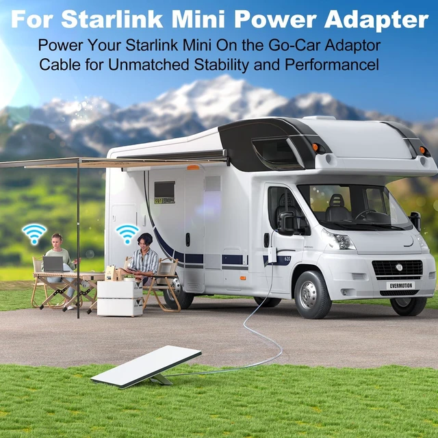 Alt view image 4 of 7 - Starlink Mini Car Adapter, Car Charger 12V/24 to 36V Step Up Converter Starlink Accessories, 1M/3.2ft Mini Cigarette Lighter Adapter for RV Truck/RV/Car, USB-C 45W/USB-A 18W Dual Ports