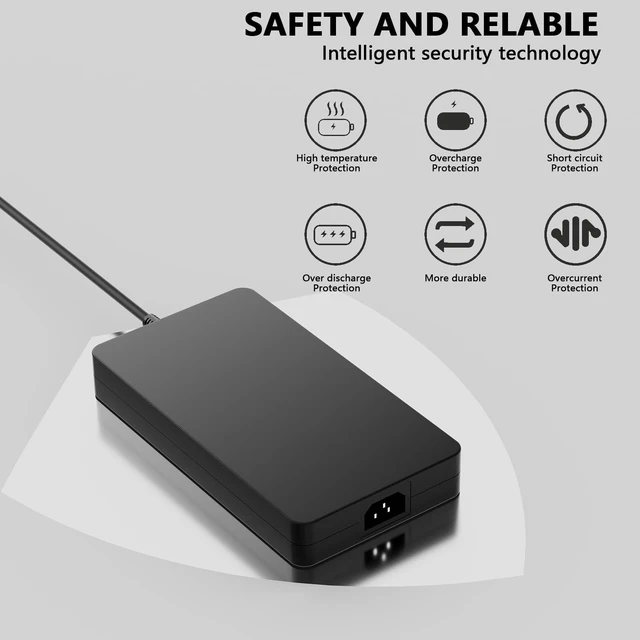 Alt view image 6 of 6 - 230W 240W Laptop Charger Compatible with MSI GE76 Fit for MSI GE76 GE66 GP66 GS77 Raider Stealth 16 17 A16 Vector Studio 16'' 17 GP76 Vector GE76