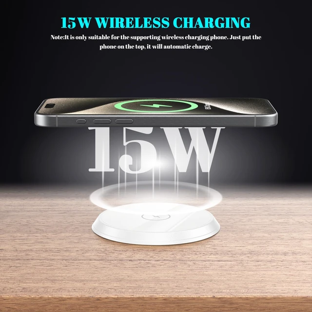 Alt view image 3 of 7 - PD 20W USB C Desk Power Grommet with 15W Wireless Charger Cover, 3-1/8'' Recessed Power Strip with 18W USB A and 2 AC Outlets,Hidden Power Outlets with 6FT Cords for Office, Home, Conference(White)