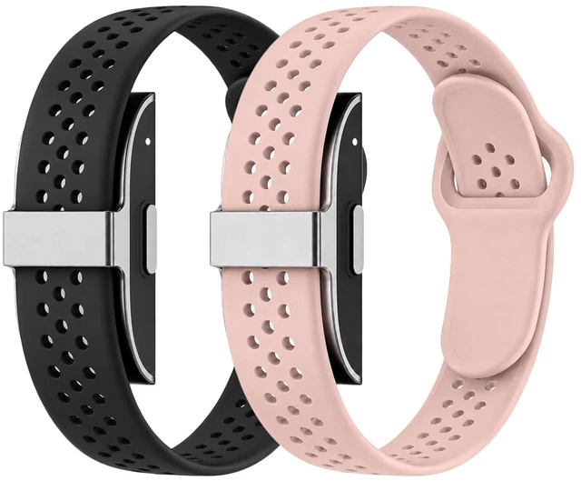 Main image of Silicone Band for Hume Band Replacement Strap Compatible with Hume Band 1.0 Soft Water-Resistant Sport Wristband, Breathable Band for Hume Health Band Fitness Tracker, Adjustable Pin-and-Tuck Closure