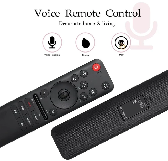 Alt view image 6 of 7 - Replacement for LG MR25GA Magic Remote with Voice, Pointer & Scroll Wheel Compatible with LG MR20-MR25 Magic Remote series AKB76046602, with voice control, pointer navigation and scroll wheel
