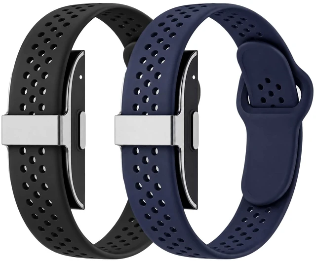Main image of Silicone Band for Hume Band Replacement Strap Compatible with Hume Band 1.0 Soft Water-Resistant Sport Wristband, Breathable Band for Hume Health Band Fitness Tracker, Adjustable Pin-and-Tuck Closure