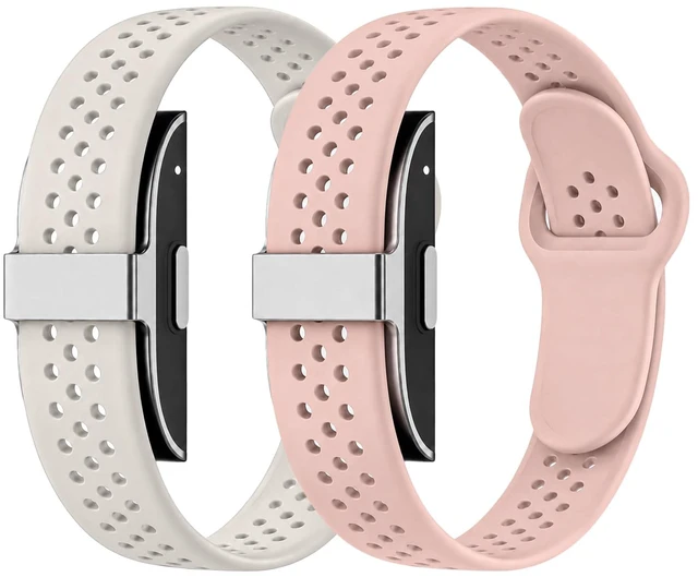 Main image of Silicone Band for Hume Band Replacement Strap Compatible with Hume Band 1.0 Soft Water-Resistant Sport Wristband, Breathable Band for Hume Health Band Fitness Tracker, Adjustable Pin-and-Tuck Closure
