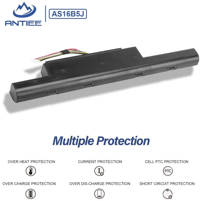 Alt view image 5 of 7 - AS16B5J AS16B8J Battery for Aspire 15.6" E5-575G E5-575G-53VG E5-575G-75MD E5-575-33BM E5-575G-57D4 E5-575G-5341 E5-575G-549D F5-573G 31CR19/66-2 3INR19/66-2 10.95V 61.3Wh 5600mAh