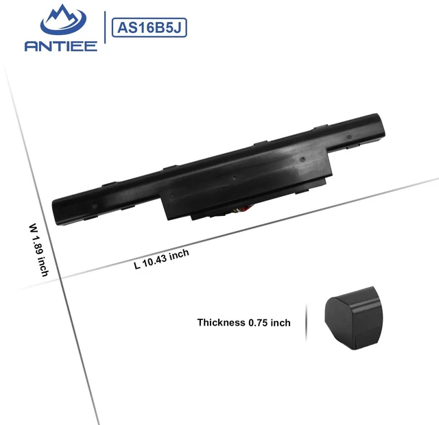 Alt view image 6 of 7 - AS16B5J AS16B8J Battery for Aspire 15.6" E5-575G E5-575G-53VG E5-575G-75MD E5-575-33BM E5-575G-57D4 E5-575G-5341 E5-575G-549D F5-573G 31CR19/66-2 3INR19/66-2 10.95V 61.3Wh 5600mAh