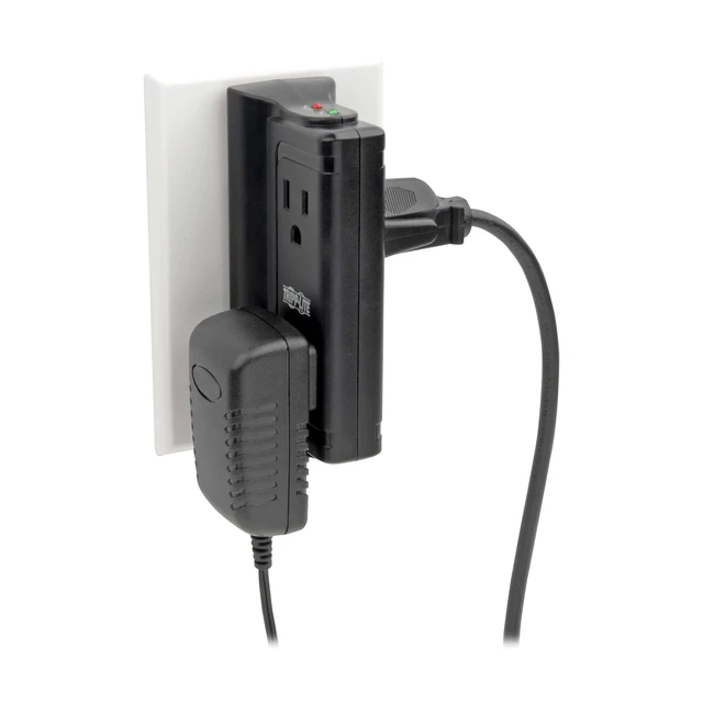 Alt view image 2 of 7 - Eaton TLP4BK 4 Outlet Extender Surge Protector 720 Joules Direct Plug-in, EMI/RFI Line Noise Filtering, Manufacturer's & $10,000 Insurance