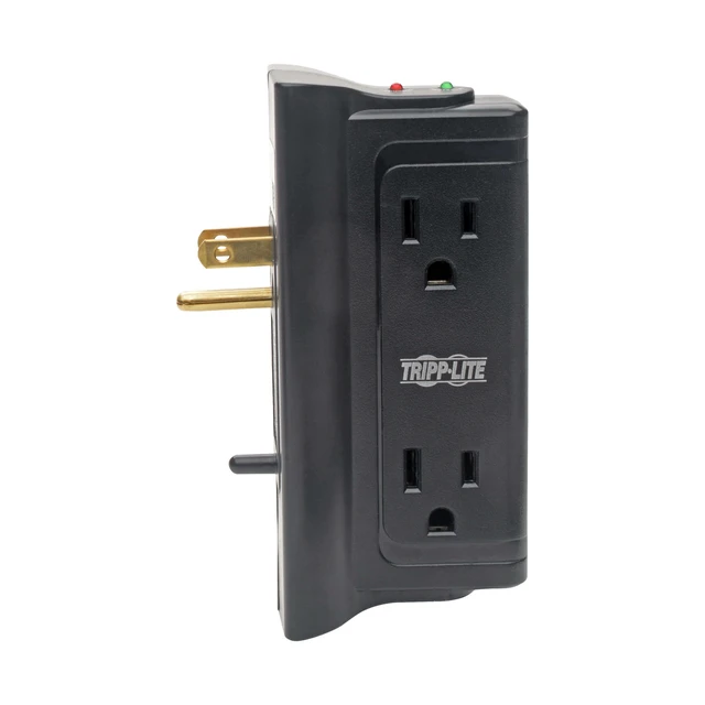Alt view image 6 of 7 - Eaton TLP4BK 4 Outlet Extender Surge Protector 720 Joules Direct Plug-in, EMI/RFI Line Noise Filtering, Manufacturer's & $10,000 Insurance