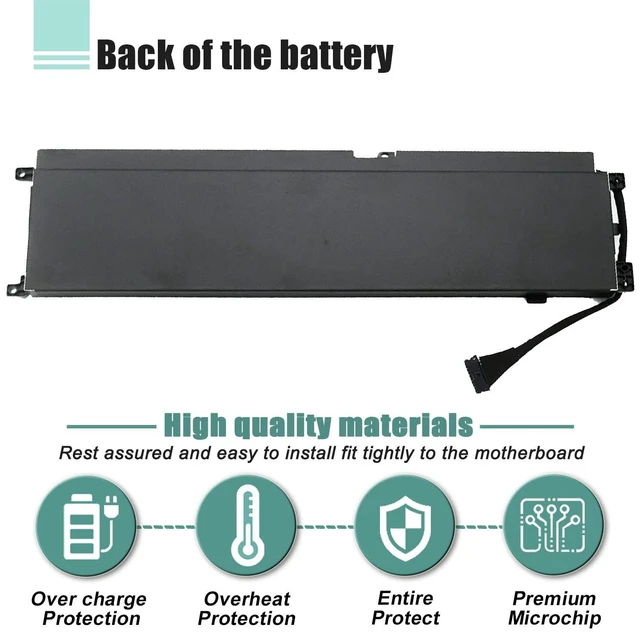 Alt view image 4 of 7 - RC30-0328 Laptop Battery Replacement for Razer Blade 15 Base 2020 2021 RZ09-0328 RZ09-0328X RZ09-03286 RZ09-03287 RZ09-03289 RZ09-03287E22 RZ09-0369 RZ09-0369X RZ09-0410 RZ09-0410BE22 4-Cell
