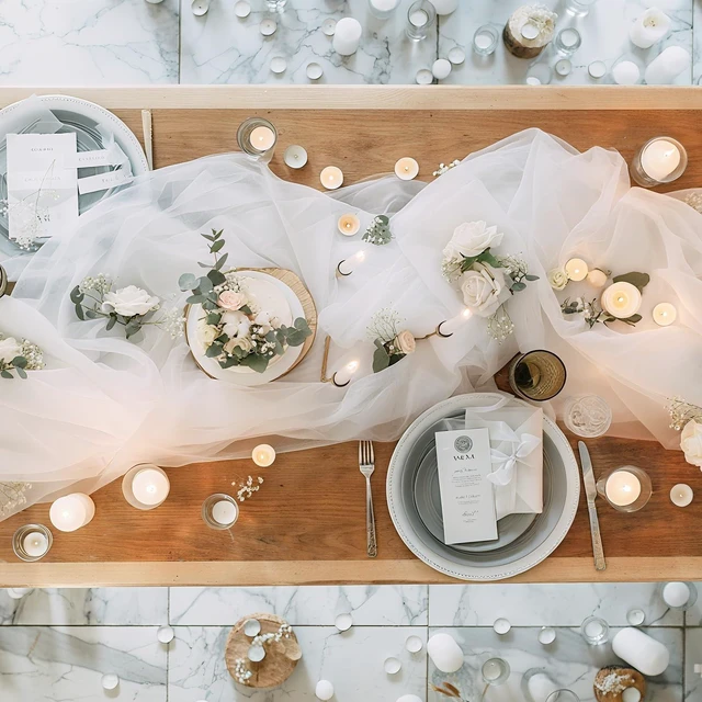 Alt view image 7 of 7 - Wedding Arch Draping Fabric, Extra Long Freely Cut Boho Gauze Backdrop Curtains for Table Runner Wedding Backgrounds Arch Ceremony Ceiling Table Decors(White,3 x 100ft,Cheesecloth)
