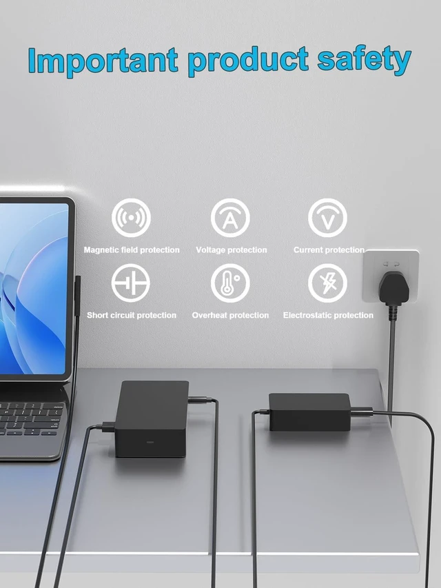 Alt view image 5 of 7 - 90W 15V 6A Power Supply Charger Compatible with Microsoft Surface Pro 4 5 6 Dock Station Model 1661 1749 Surface Book Docking Station PD9-00003 PD9-00011 PF3-00012 PF3-00007