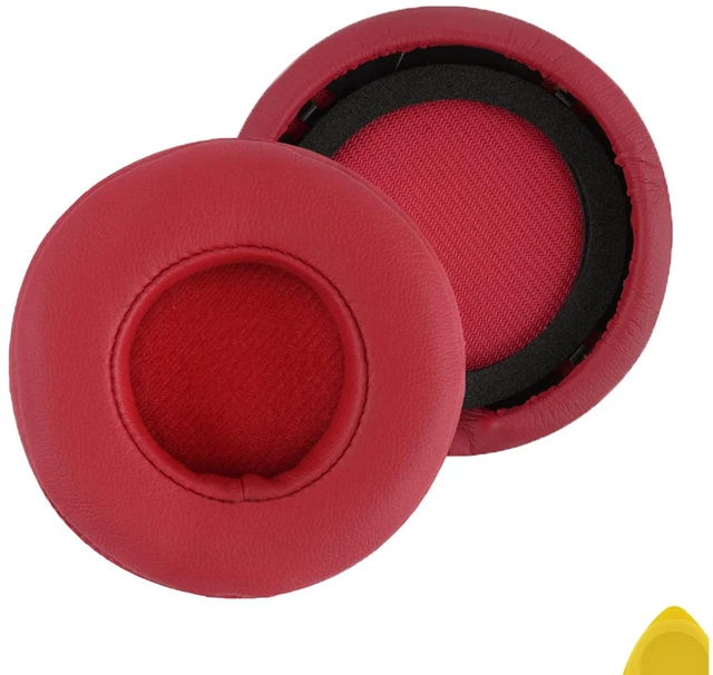 Main image of Replacement Ear Pads for Monster Beats MIXR Headphones Ear Cushions, Repair Parts (Red)