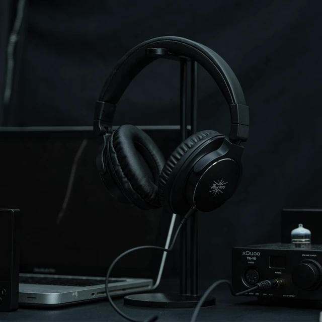 Alt view image 7 of 7 - Kiwi Ears Division 40mm DD Driver DJ Studio Monitoring Headphones Over-ear, DJ Head Phones with Dual 3.5mm to 6.35mm Adapters cable for Professional Musicians Engineers, Black