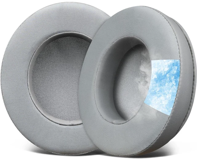 Main image of Cooling Gel Earpads Replacement for OneOdio Pro-10/Pro-30/Pro-50/Studio HiFi/Studio Pro-C Y80B/Monitor 60 Headphones, Ear Pads Cushions with High-Density Foam, Ice Silk Fabric - Grey