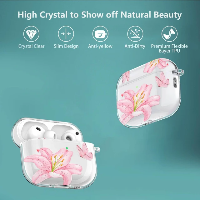Alt view image 3 of 7 - for Bose Ultra Open Earbuds Case Clear,Cover for Bose Earbuds Case Shockproof Soft TPU Cover for Bose Open Ear Earbuds,Accessories for Bose Ultra Open Case with Carabiner&Cleaning Pen-Clear