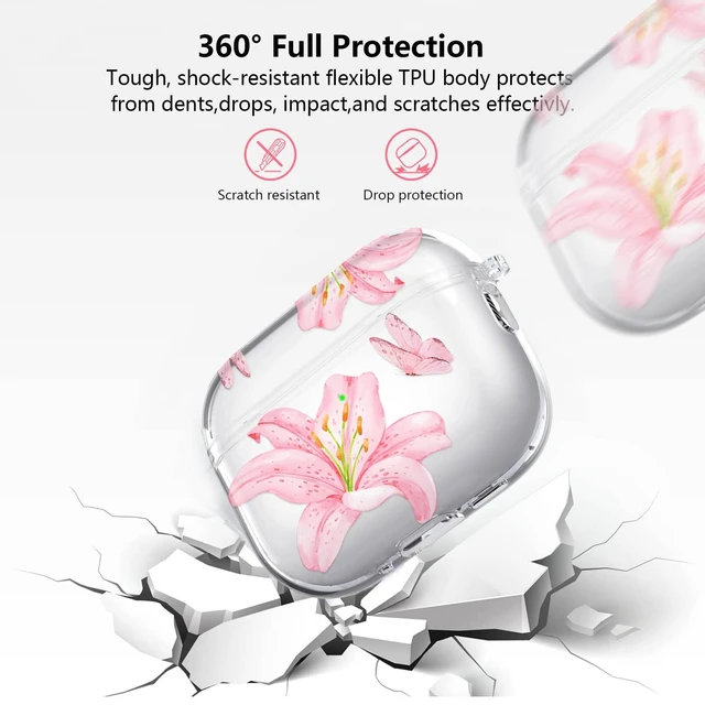 Alt view image 5 of 7 - for Bose Ultra Open Earbuds Case Clear,Cover for Bose Earbuds Case Shockproof Soft TPU Cover for Bose Open Ear Earbuds,Accessories for Bose Ultra Open Case with Carabiner&Cleaning Pen-Clear