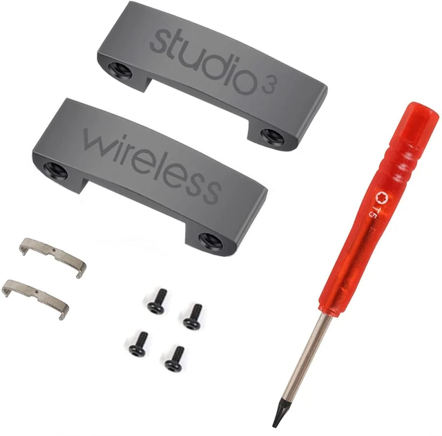 Main image of Studio 3 Hinge as Same as The OEM Replacement Parts Accessories Durable Repair Kit Compatible with Beats by Dre Studio3 (A1914), Studio 2 Wired/Wireless, Studio Pro (A2924) Headphones (Gray)