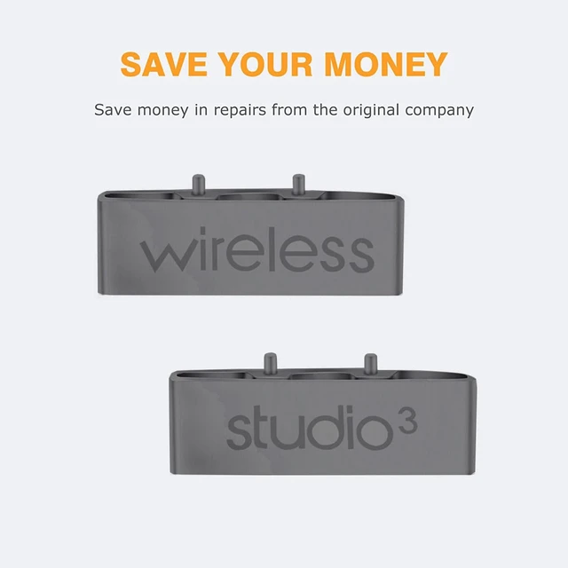 Alt view image 4 of 6 - Studio 3 Hinge as Same as The OEM Replacement Parts Accessories Durable Repair Kit Compatible with Beats by Dre Studio3 (A1914), Studio 2 Wired/Wireless, Studio Pro (A2924) Headphones (Gray)