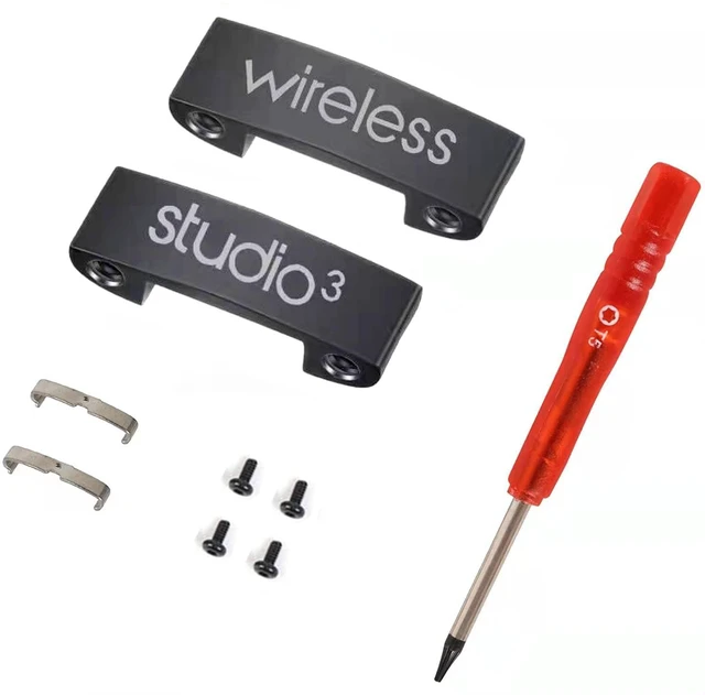 Main image of Studio 3 Replacement Hinge as Same as the OEM Accessories Parts Durable Repair Kit Compatible with Beats by Dre Studio3 (A1914), Studio 2 Wired/Wireless, Studio Pro (A2924) Headphones (Black)