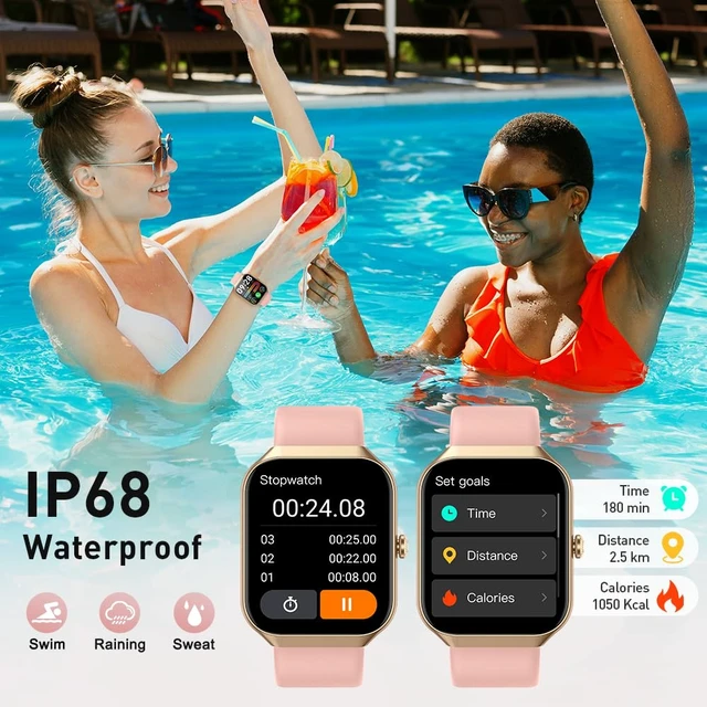 Alt view image 7 of 7 - Smart Watch(Answer/Make Call), 1.96" HD Smartwatch for Men Women, 2026 Fitness Watch with 7/24 Heart Rate/Sleep Monitor/30+Day,113+ Sport Modes,IP68 Waterproof Fitness Activity Tracker for Android iOS