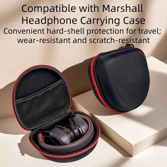 Alt view image 2 of 7 - Hard Carrying Case for Marshall Major II/III/IV/V,Scratch-Resistant, Abrasion-Resistant, Waterproof, and Splash-Proof for Major 5/4/3/2 Headphones (Black)